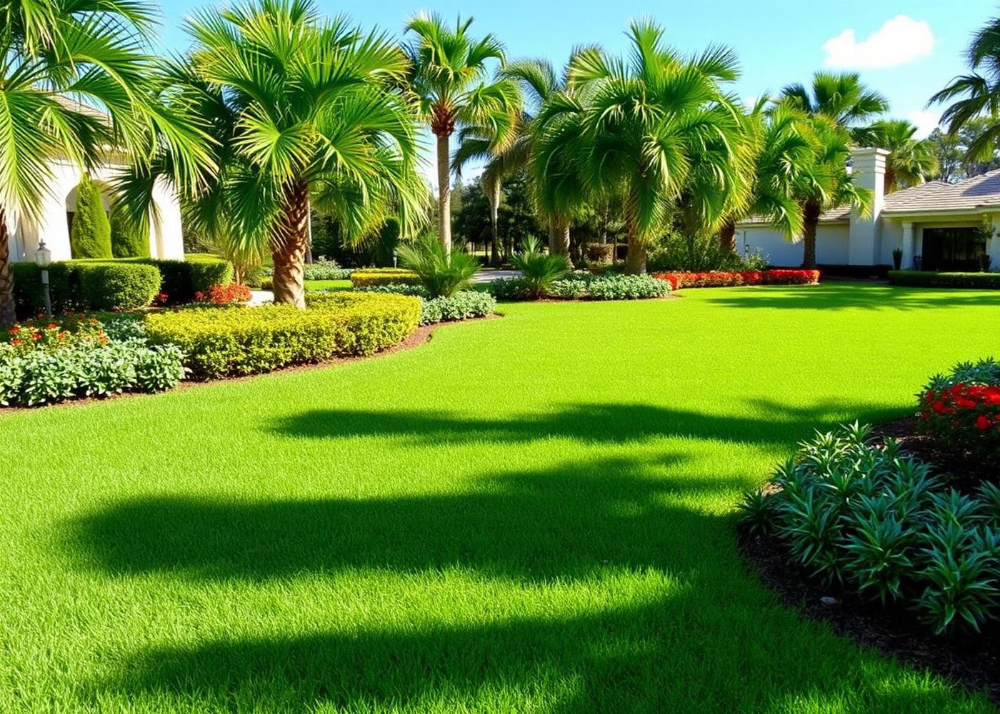 South Florida landscape maintained by Green Up
